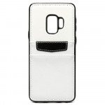 Wholesale Galaxy S9 Leather Style Credit Card Case (White)